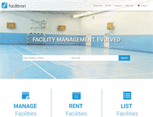 Tablet Screenshot of facilitron.com